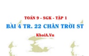 Bài 4 trang 22 Toán 9 Chân trời sáng tạo Tập 1